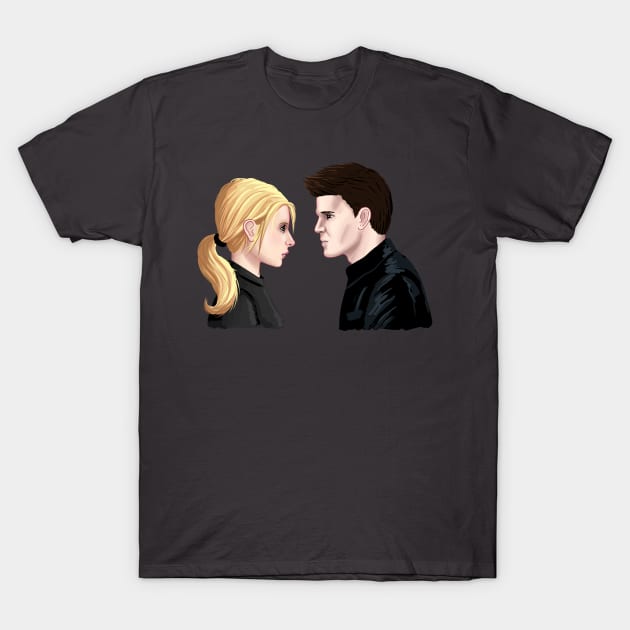 Buffy & Angel T-Shirt by bovaart